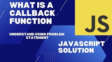 What is a callback function in javascript (Javascript Interview Question)