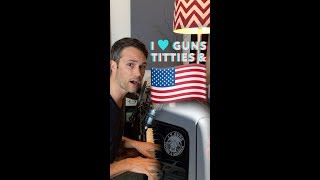 GUNS T TTIES AMERICA by Matthew Patrick Davis Bjork