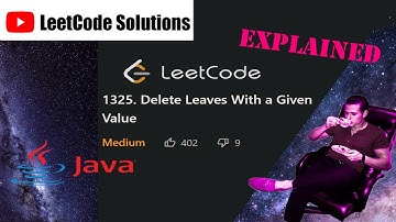 LeetCode 1325. Delete Leaves With a Given Value Solution Explained - Java