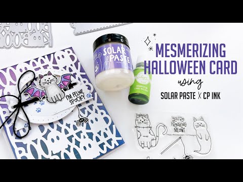 Mesmerizing Halloween Card using Solar Paste x CP Ink