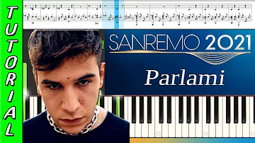 Fasma - Parlami || Tutorial al Piano ▪ Testo