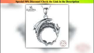 Discount Eudora Real 925 Sterling Silver Cool Dragon Neckalce Temperament Personality Dragon Pendan