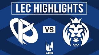 KC vs MDK Full Highlights | LEC 2024 Winter | Karmine Corp vs MAD Lions KOI