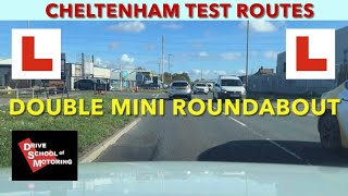 DOUBLE MINI ROUNDABOUT. CHELTENHAM TEST ROUTE