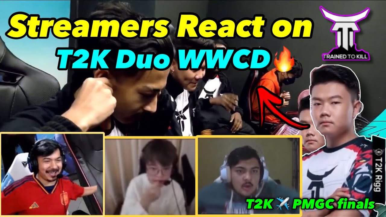 Streamers And Casters React On Rigg🔥 T2K Duo WWCD in PMGC 2022 Ft