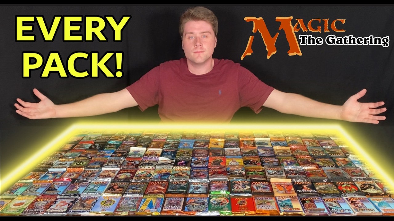 Opening Every Pack of Magic The Gathering Since 1994