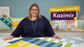 The Quilts of the Nähgang #2: Kazimir, large-scale FPP for a modern Bauhaus look