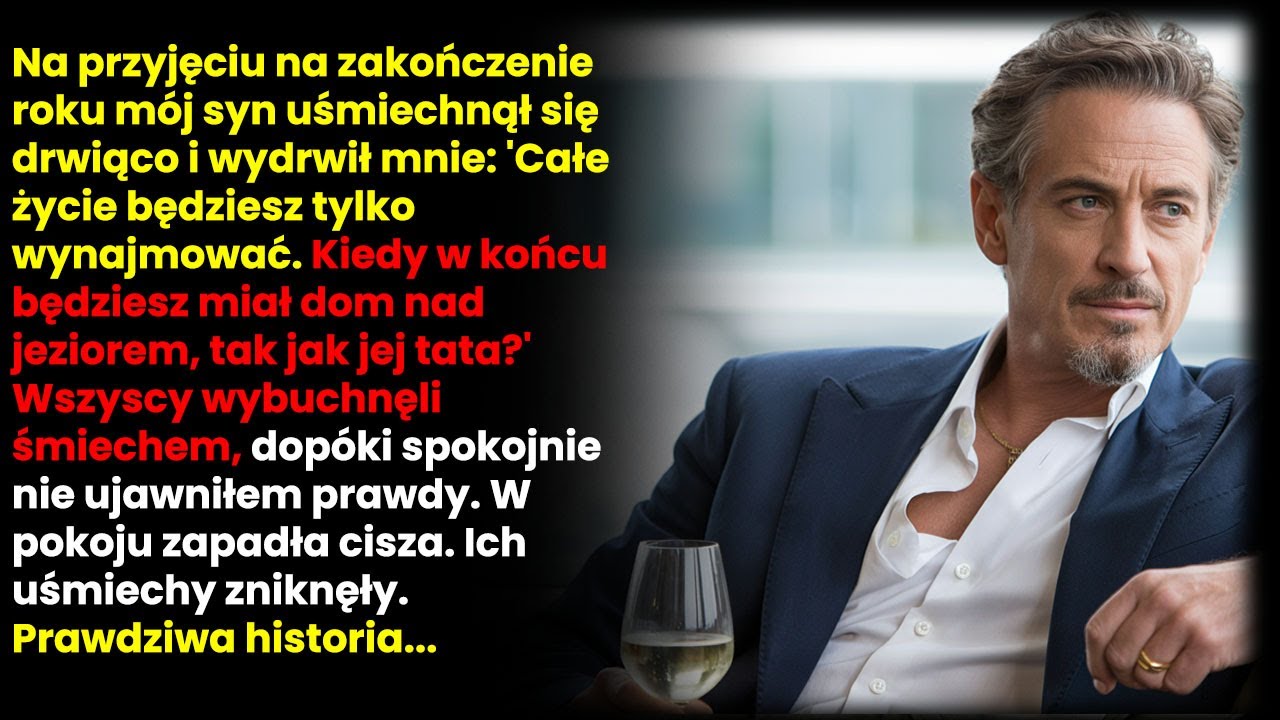 Śmiech mojego syna uderzył mnie, zanim słowa w pełni do mnie dotarły. Na przyjęciu kończącym rok, wśród trzydziestu najbliższych przyjaciół żony, Daniel zapytał głośno, kiedy wreszcie będę miał...