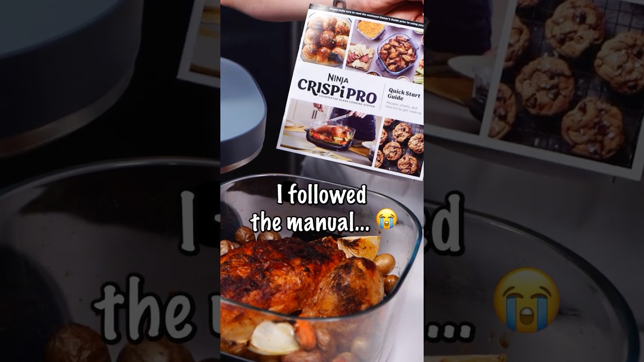 The Ninja Crispi manual is WRONG 😭🍗 #ninjacrispi #airfryer