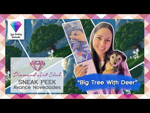 Sneak Peek Diamond Art Club #28 “Big Tree With Deer” 