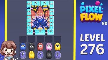 Pixel Flow Level 276 Solution Walkthrough