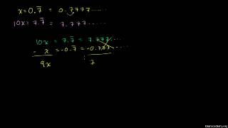 Converting Repeating Decimals to Fractions 1