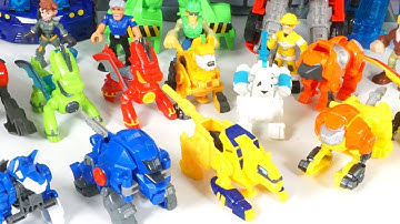 Transformers Rescue Bots Mini Cons Collection with Swift, Valor, Growl, Servo Robot Dogs!