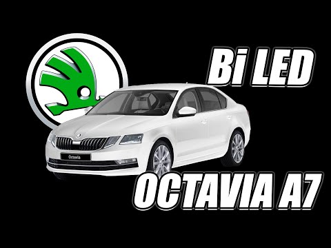 Светодиодные фары Skoda Octavia A7