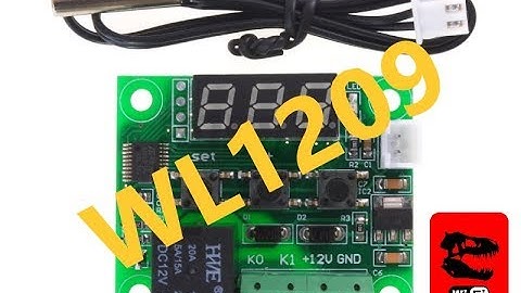W1209 Thermostat Programming and demo.