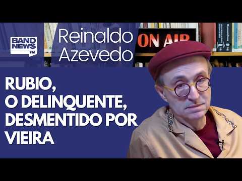 Reinaldo Azevedo – The psychopath Rubio attacks Lula and Brazil. Mauro Vieira reacts and hits the...