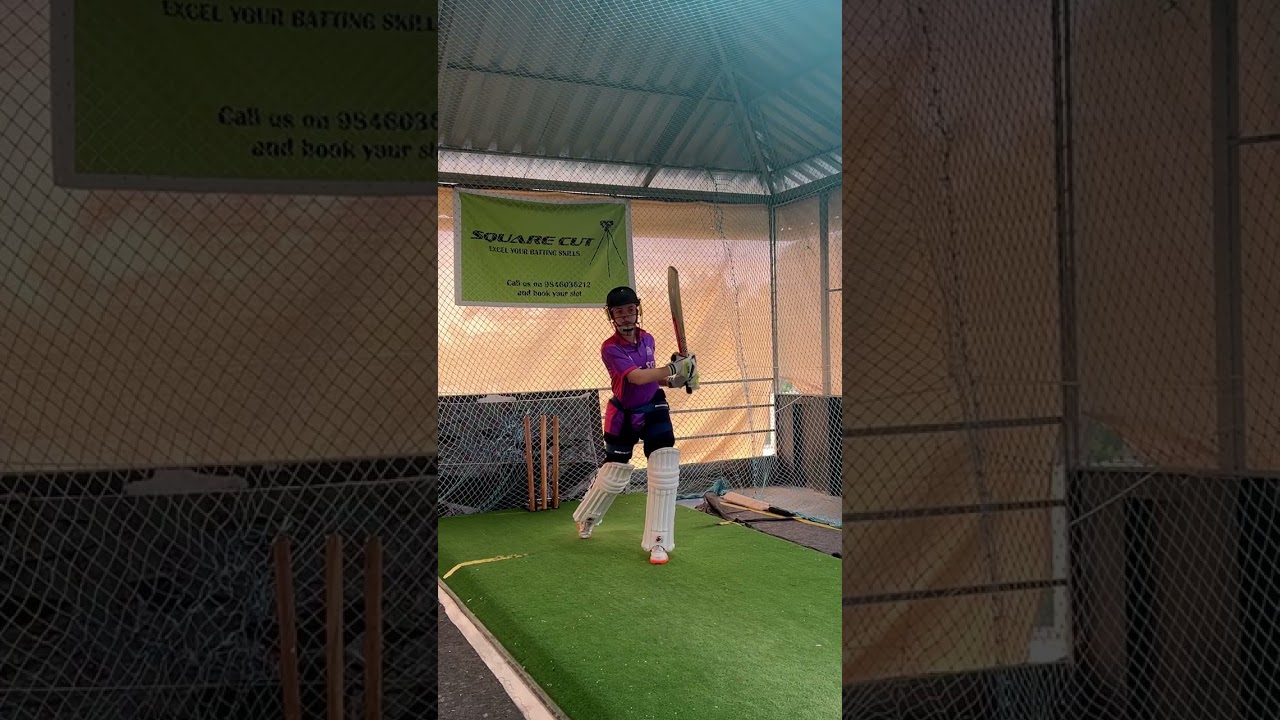 Cricket Batting Net Practice