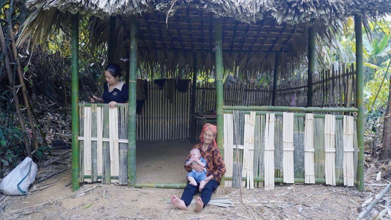 Full Video: 555 Days with 80-Year-Old Blind Grandmother Building a Bamboo House in the Forest