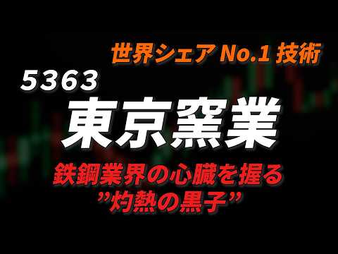 【PBR0.6倍】世界シェアNo.1なのに放置？鉄壁財務のニッチトップ『東京窯業(5363)』を解剖