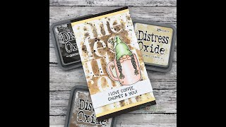Coffee, Gnomes & You Mini Slimline Card | Unity Stamp Co.