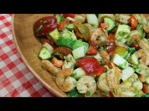 Roasted Shrimp and Avocado Salad ~ Cool Summer Salad Recipe ~ Noreen's Kitchen