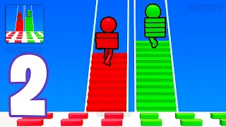 Bridge Race Gameplay Walkthrough Part 2 - Tutorial Racing Bridge Road (Android,iOS) screenshot 1