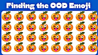 Easy, Hard, Medium, level.... FIND The ODD EMOJI challenge | emoji quiz |