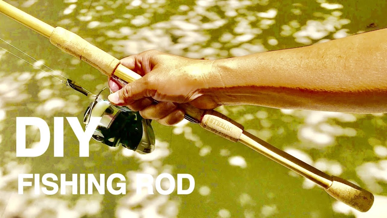 How to Make 2 Pieces Fishing Rods اصنع صنارة صيد من الخيزران من قطعتين Làm Cần Câu Máy 2