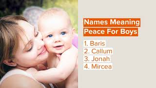 Beautiful Names Meaning Peace For Boys And Girls screenshot 3