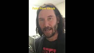 AI fake Keanu from tiktok ⚠️⚠️⚠️🤮🤮🤮 #keanureeves #scammers #ai