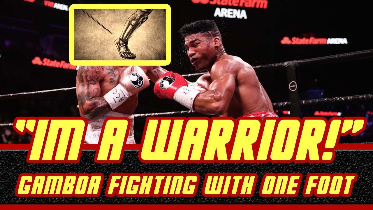 Achilles Injury on Gamboa "Im A Warrior" Davis VS Gamboa Gamboa