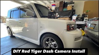 DIY: Red Tiger dash camera install on a Scion xB or ANY car.  See how EASY it is.