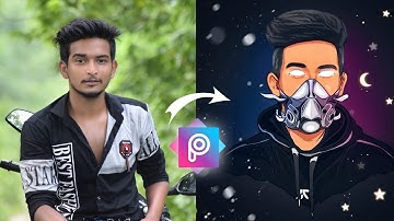 How To Make Scout Vector Logo On Picsart | PicsArt Cartoon portrait tutorial | HQ EDITZ