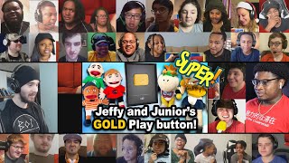Super version | SML Movie: Jeffy and Junior's Gold Play Button [REACTION MASH-UP]#6