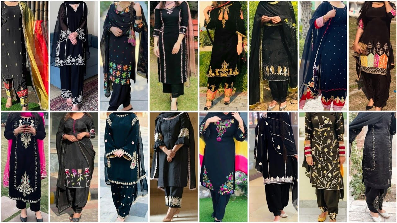 Most Viral Black Colour Punjabi Suit Design Ideas for Girls 2026