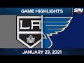 NHL Game Highlights | Kings vs. Blues - Jan. 23, 2021