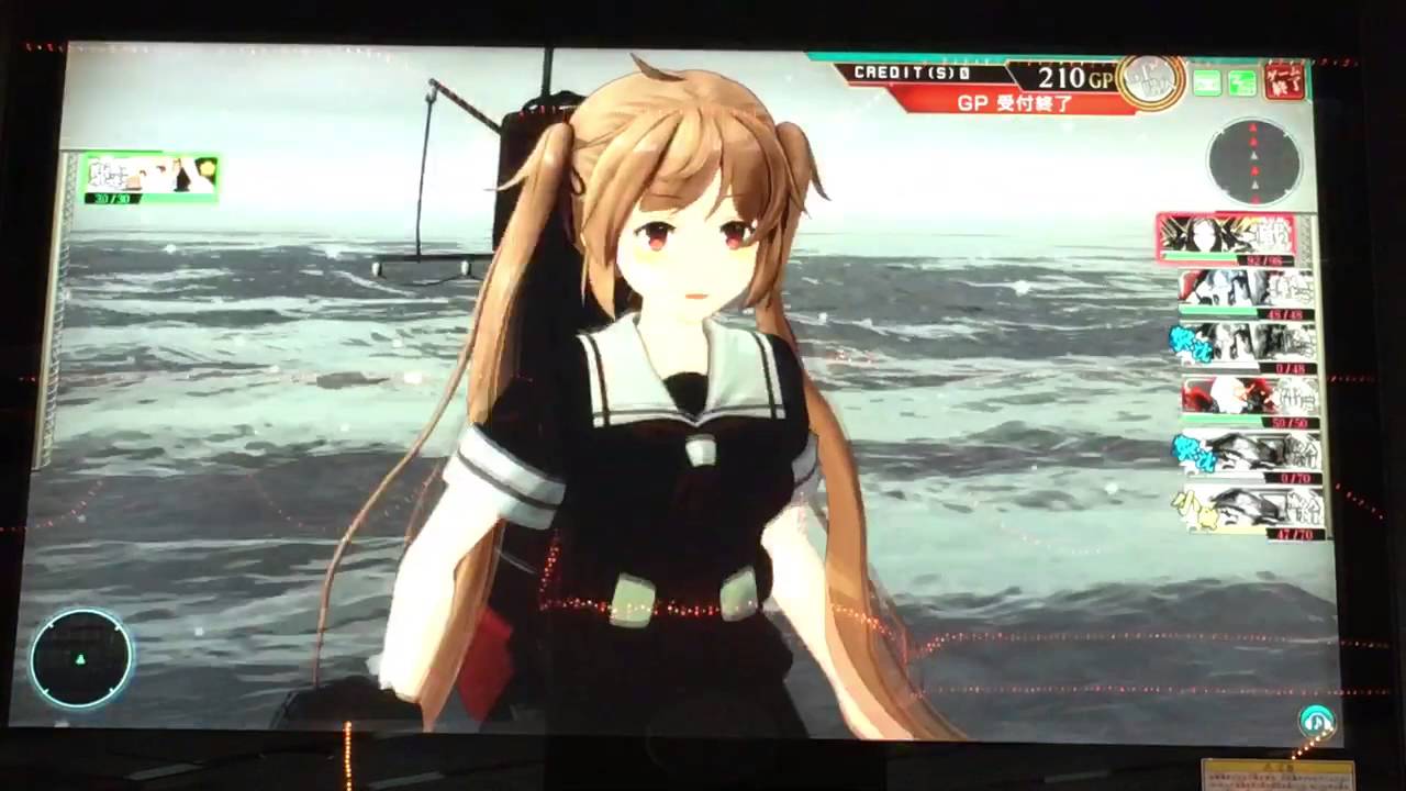 艦これアーケード 3 2通常戦 村雨単艦 Lv 71 突破 Youtube