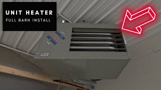 Modine Hotdawg Unit Heater Installation Guide for Barns