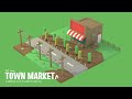 Market Modeling + Arnold Render | 3ds Max