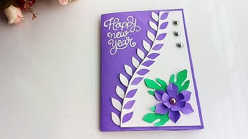 How to make new year card/Handmade New Year Card Idea...