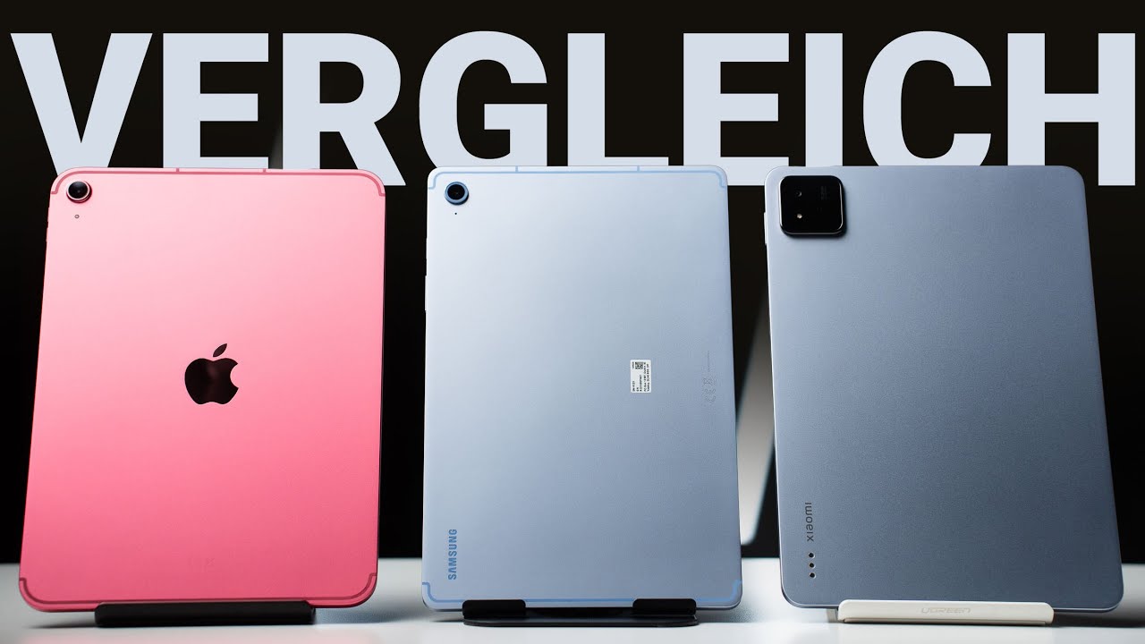 iPad 11 vs. Samsung Galaxy Tab S10 FE vs. Xiaomi Pad 7 Pro Vergleich