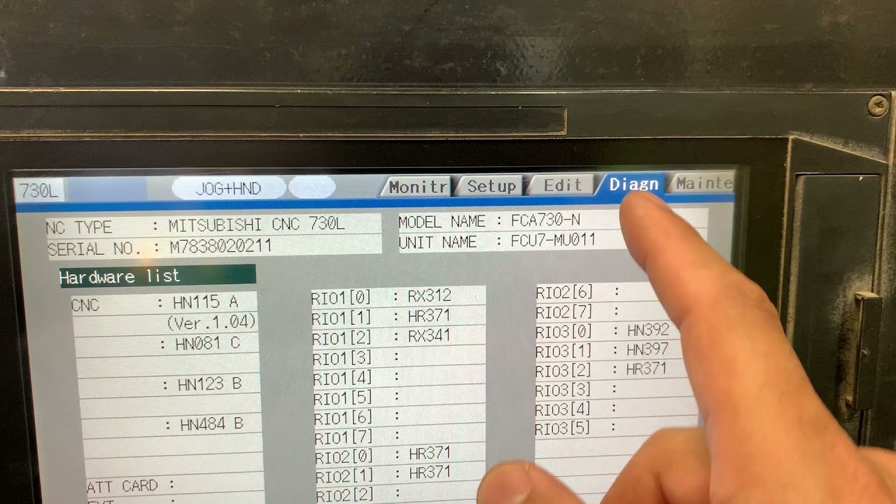 Mazak PT20. M730L CNC: How to know CNC model and serial number