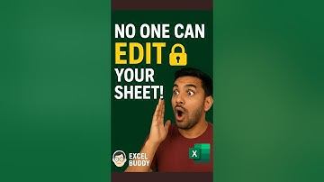Protect Excel Sheet in Seconds 🔒 | No One Can Edit! #excel #lock #exceltutorial #exceltips #sheet