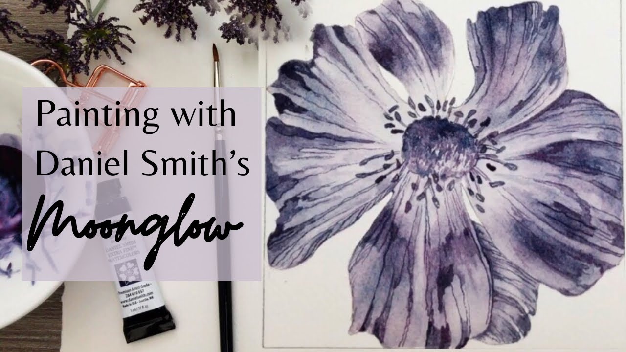 HOW TO PAINT A FLOWER USING ONE COLOUR