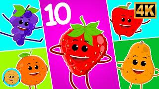 ten little fruits counting song kids learn numbers 1 10