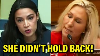 Fed Up AOC CALLS OUT Marjorie Taylor Greene TO HER FACE and She CAN’T HANDLE IT