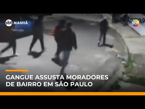 Video gangue-da-molecada-aterroriza-moradores-no-rio-pequeno-zona-oeste-de-sp-sbt-manha