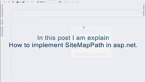 How to implement SiteMapPath (Site map)  in asp.net.