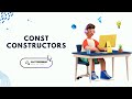 Const constructors in dart