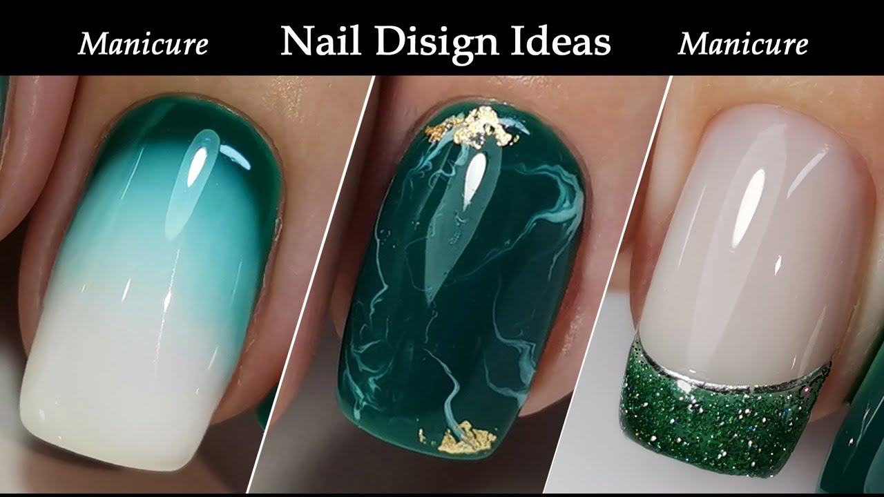 Favorite Green Manicure Nail Design Зелёный Маникюр Идей Дизайна